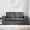vidaXL Sofa 120cm Dunkelgrau Metall