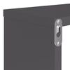 vidaXL W&uuml;rfelregale 2 Stk. Hochglanz-Grau 80x15x26,5 cm Holzwerkstoff