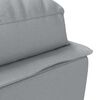 vidaXL Massage-Chaiselongue mit Kissen Hellgrau Stoff