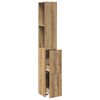 vidaXL Badschrank Artisan-Eiche 25x25x170 cm Holzwerkstoff