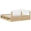 vidaXL Bettrahmen Sonoma 180 x 200 cm Massives Kiefernholz