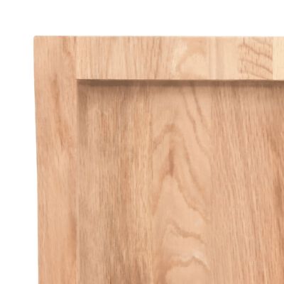 vidaXL Tischplatte 60x50x(2-4) cm Massivholz Behandelt Baumkante