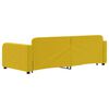 vidaXL Tagesbett Ausziehbar mit Schubladen Gelb 90x200 cm Samt