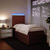 vidaXL Boxspringbett mit Matratze Rosa 90x200 cm Samt