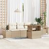 vidaXL Garten Essgruppe mit Kissen mit Kissen 5 pcs Beige und Creme