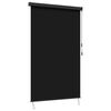 vidaXL Rollo Schwarz 80 x 250 cm Stoff und Aluminium