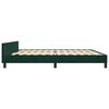 vidaXL Bettgestell ohne Matratze Dunkelgr&uuml;n 200x200 cm Samt