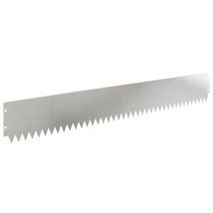 vidaXL Rasenkante 10 stk. 103 x 15 cm Stahl Silber