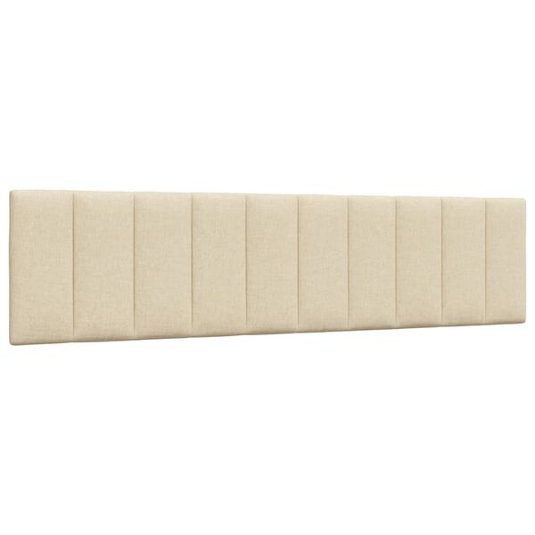 vidaXL Kopfteil-Kissen "Hanko" Creme 200 cm Stoff