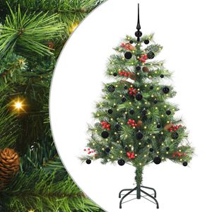 vidaXL K&uuml;nstlicher Weihnachtsbaum Gr&uuml;n 150 cm PVC und Metall