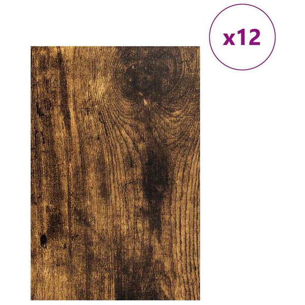 vidaXL Dekoplatten 12 pcs Räuchereiche 40 x 60 x 0.3 cm Holzwerkstoff