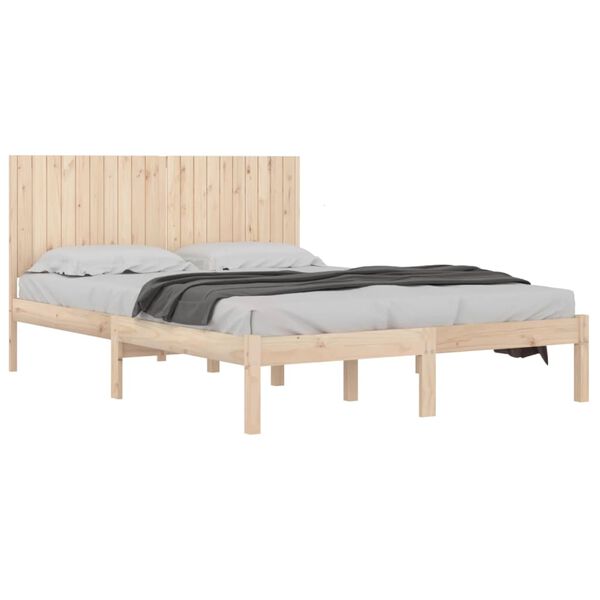 vidaXL Massivholzbett ohne Matratze 200x200 cm Kiefer