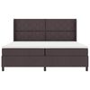 vidaXL Boxspringbett mit Matratze Dunkelbraun 200 x 200 cm Stoff