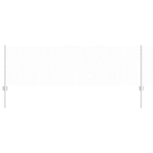 vidaXL Sechseckzaun mit Pfosten 25 x 0,6 m Verzinkter Stahl Silber