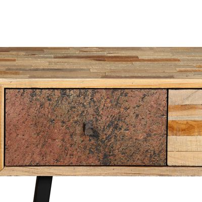 vidaXL Konsolentisch Recyceltes Teak Massiv 120 x 30 x 76 cm