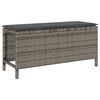 vidaXL Garten Essgruppe Grau Poly-Rattan