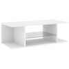 vidaXL TV-Schrank mit LED-Leuchten Wei&szlig; 90x39x30 cm