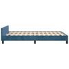 vidaXL Bettgestell ohne Matratze Dunkelblau 120x200 cm Samt