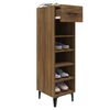 vidaXL Schuhschrank Braun Eichen-Optik 30x35x105 cm Holzwerkstoff