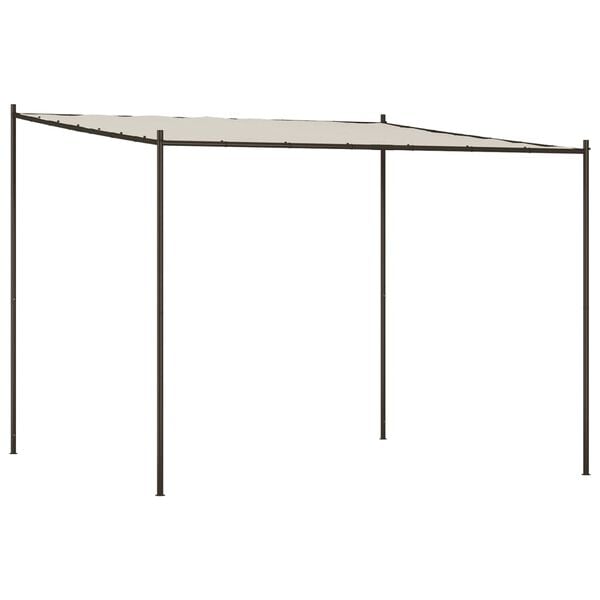 vidaXL Pavillon Wei&szlig; 3x3 m 180 g/m&sup2; Stoff und Stahl