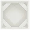 vidaXL Pflanzk&uuml;bel Wei&szlig; 30 x 30 x 75 cm Stahl