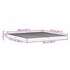 vidaXL Bodenbettrahmen Natur 213,5 x 104 x 9 cm Massives Kiefernholz