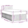 vidaXL Boxspringbett mit Matratze Schwarz 120x200 cm Samt