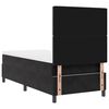 vidaXL LED Boxspringbett mit Matratze Schwarz 100 x 200 cm Stoff