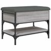 vidaXL Schuhbank Grau Sonoma 62x42x45 cm Holzwerkstoff