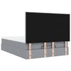 vidaXL Ottoman-Bett mit Matratze & LEDs Hellgrau 140x200 cm Stoff