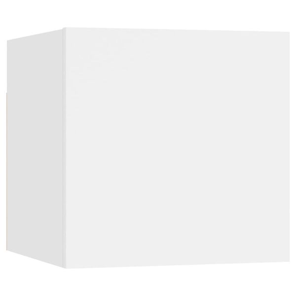 vidaXL 10-tlg. TV-Schrank-Set Wei&szlig; Holzwerkstoff