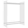 vidaXL Brennholzregal Transparent 80x35x100 cm Hartglas