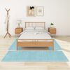 vidaXL Hochflor-Bettvorleger 3 Stk. T&uuml;rkisblau