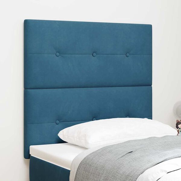 vidaXL Kopfteil Dunkelblau 100 cm Samt