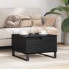 vidaXL Couchtisch Schwarz Eichen-Optik 55 x 55 x 36,5 cm Holzwerkstoff