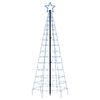 vidaXL LED-Weihnachtsbaum mit Erdspießen 220 LEDs Blau 180 cm