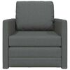 vidaXL Bodensofa mit Schlaffunktion Dunkelgrau 112x174x55 cm Stoff