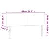 vidaXL Kopfteile 2 Stk. Dunkelgrau 72x5x78/88 cm Stoff