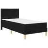 vidaXL Bettrahmen Schwarz 90 x 200 cm Polyester