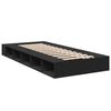vidaXL Bettgestell Schwarz 90x190 cm Holzwerkstoff