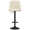 vidaXL Barhocker 2 Stk. Creme Samt