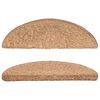 vidaXL Stufenmatten 10 Stk. 56x17x3 cm Beige Halbrund