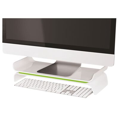Leitz Monitorständer Ergo WOW Verstellbar Grün und Weiß
