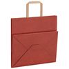vidaXL Papiertragetaschen 250 Stk. mit Henkeln Rot 26x17x25 cm