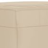 vidaXL Fu&szlig;hocker Creme 70x55x41 cm Mikrofasergewebe