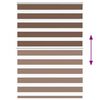 vidaXL Doppelrollo Braun 105x100 cm Stoffbreite 100,9 cm Polyester