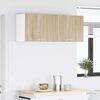 vidaXL H&auml;ngeschrank 2 pcs Sonoma-Eiche und Wei&szlig; 50 x 31 x 40 cm