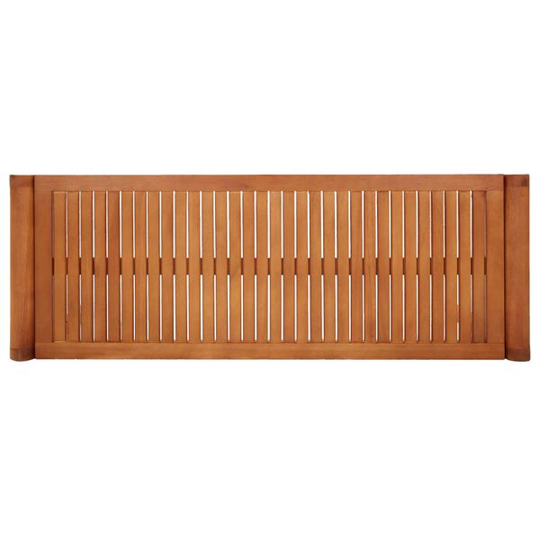 vidaXL Gartenbank 2-Sitzer 120 cm Massivholz Eukalyptus