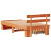 vidaXL Bettrahmen Wachsbraun 100 x 200 cm Massives Kiefernholz