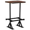 vidaXL Bartisch Altholz Massiv Mehrfarbig 60x60x107 cm